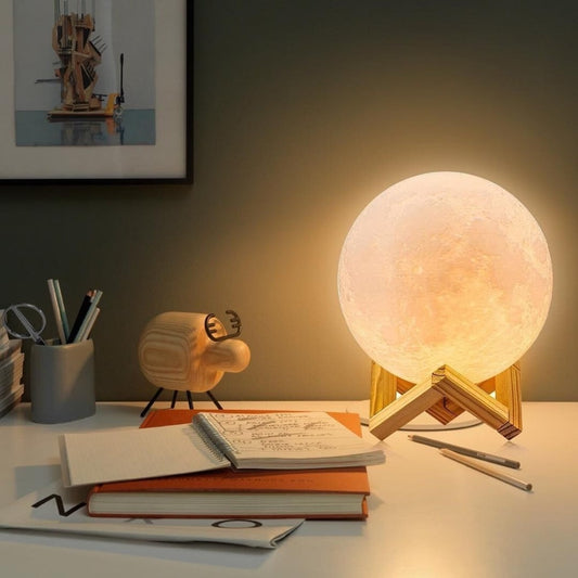 16-Color 3D Moon Lamp (USB)