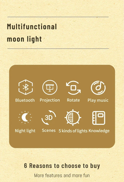 Battery-Powered Moon & Galaxy Lamp