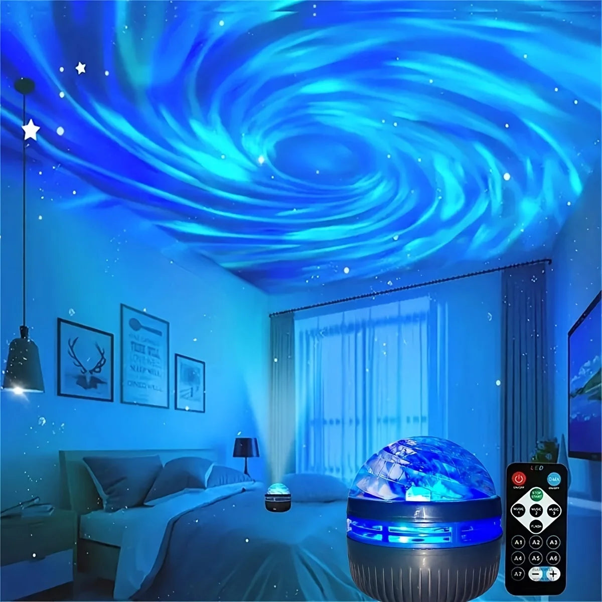 Starry Sky Galaxy Projector Lamp
